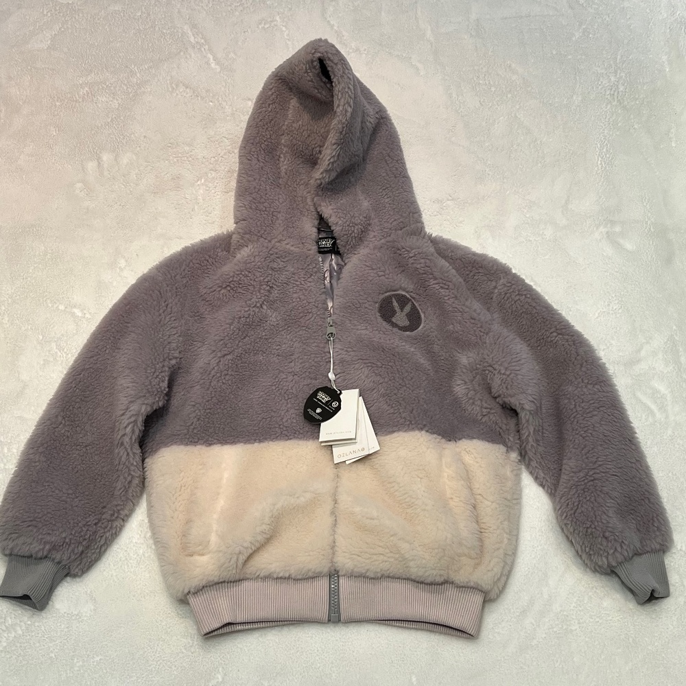 Ozlana Wool Jacket with Hoodie and Zipper Unisex